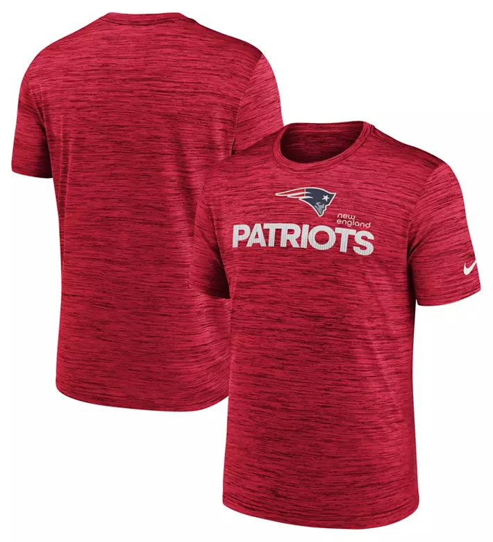 Nike Men's New England Patriots Modern Velocity University Red T-Shirt 3 Nike Men's New England Patriots Modern Velocity University Red T-Shirt
