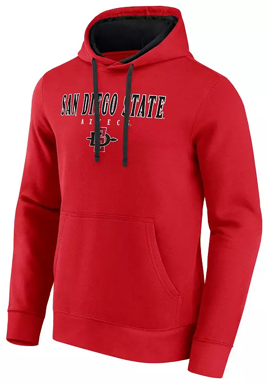 Logo Athletic Men's San Diego State Aztecs Red/Black Hoodie