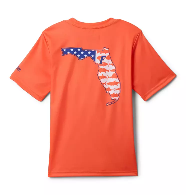 Columbia Youth Florida Gators Spark Orange PFG State T-Shirt 3 Columbia Youth Florida Gators Spark Orange PFG State T-Shirt