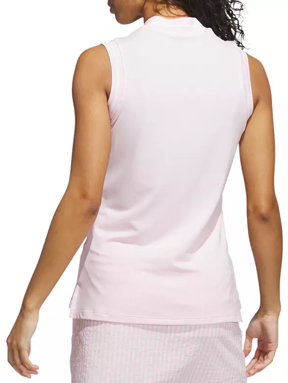 adidas Women's Ultimate365 Zip Sleeveless Golf Polo