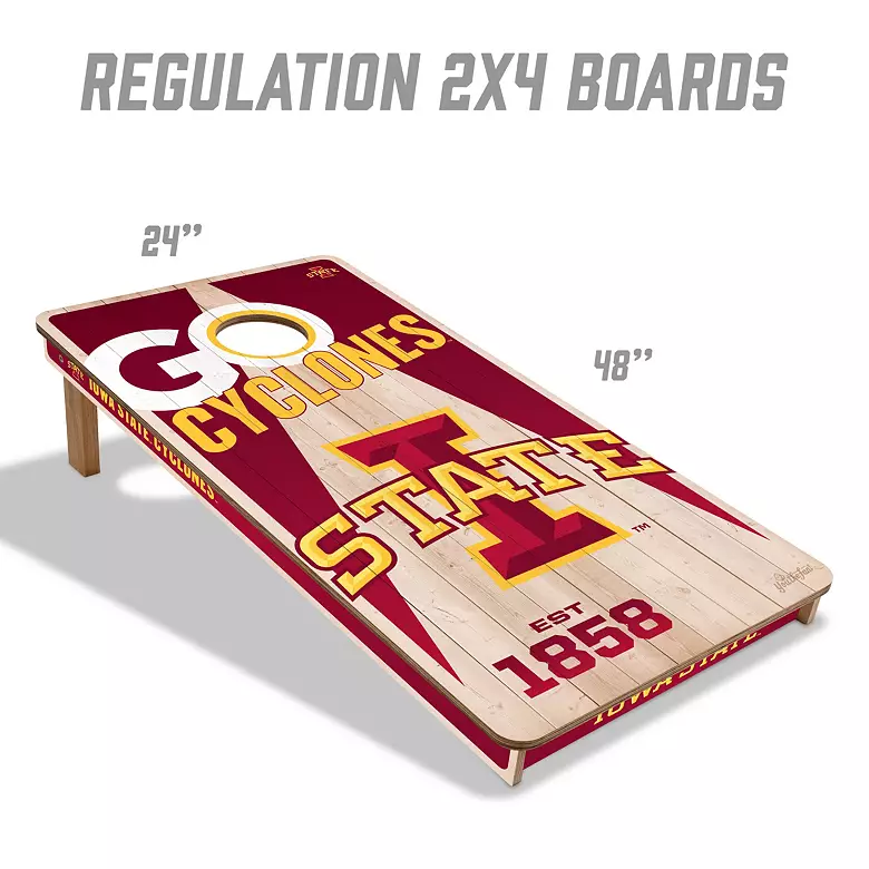 YouTheFan Iowa State Cyclones 2' x 4' Cornhole Boards 3 YouTheFan Iowa State Cyclones 2' x 4' Cornhole Boards
