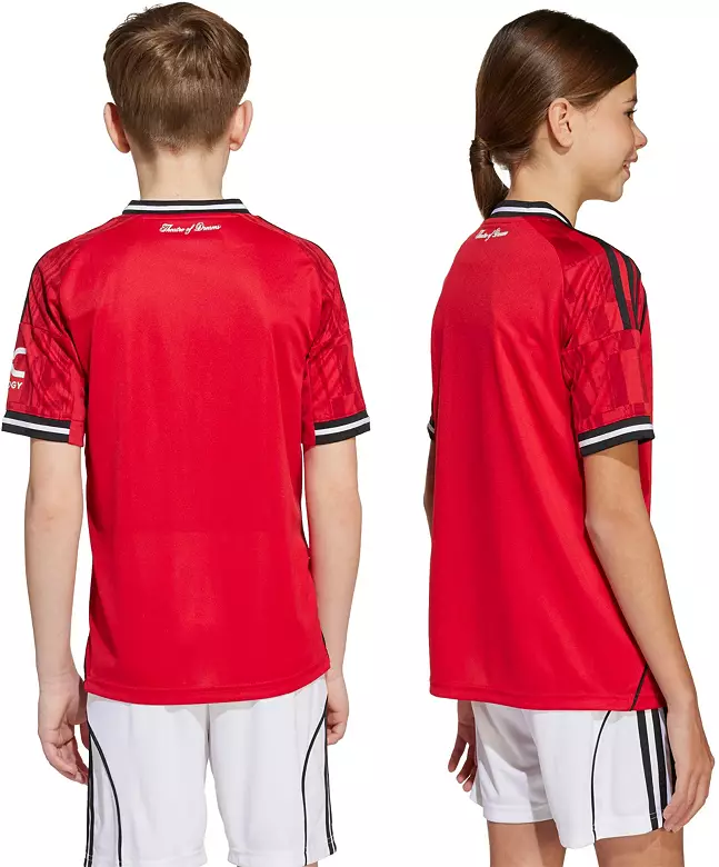 adidas Youth Manchester United 2025 Red Home Replica Jersey 3 adidas Youth Manchester United 2025 Red Home Replica Jersey