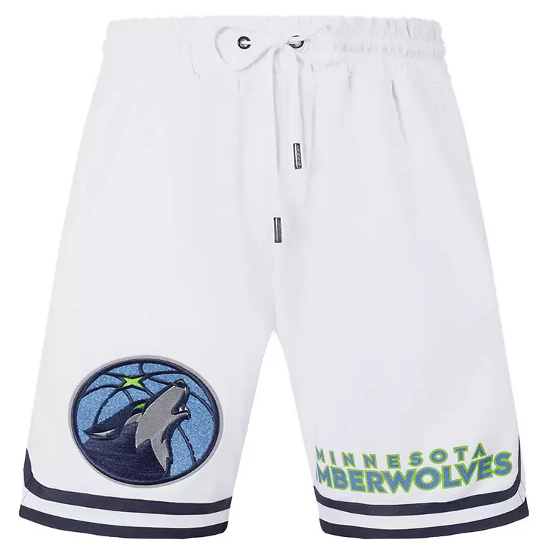 Pro Standard Men's Minnesota Timberwolves White Classic Chenille Shorts 3 Pro Standard Men's Minnesota Timberwolves White Classic Chenille Shorts