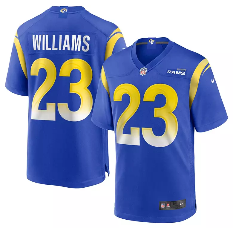 Nike Men's Los Angeles Rams Kyren Williams #23 Blue Game Jersey