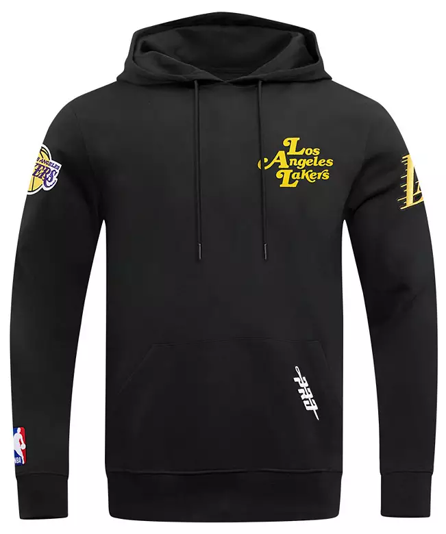 Pro Standard Men's Los Angeles Lakers Black Souvenir Fleece Pullover Hoodie