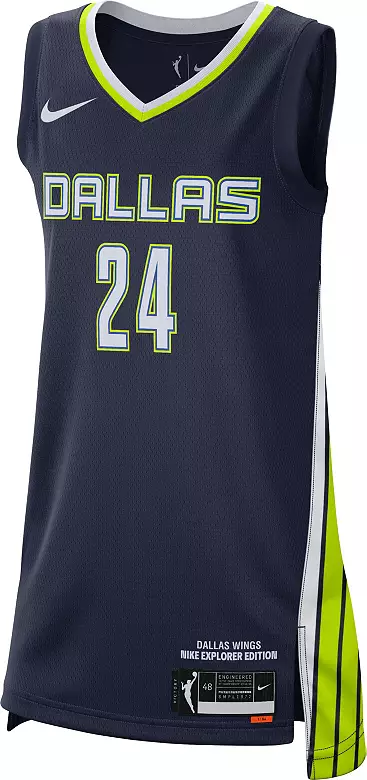 Nike Adult Dallas Wings Arike Ogunbowale #24 Blue Replica Explorer Jersey