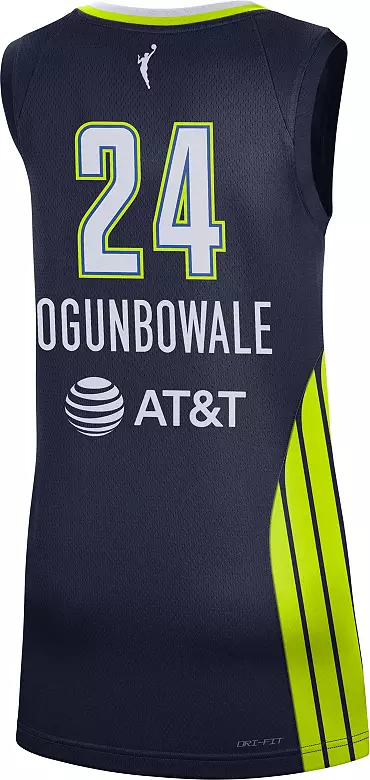 Nike Adult Dallas Wings Arike Ogunbowale #24 Blue Replica Explorer Jersey 3 Nike Adult Dallas Wings Arike Ogunbowale #24 Blue Replica Explorer Jersey