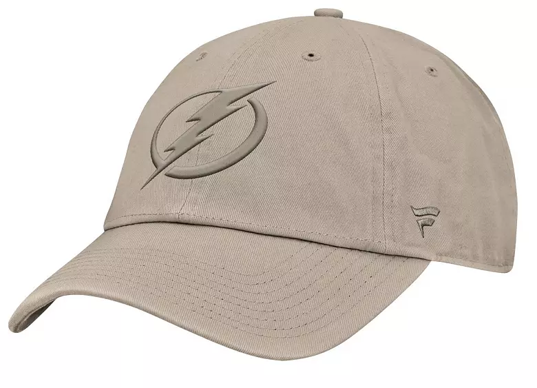 NHL Men's Tampa Bay Lightning Cream Unstructured Adjustable Hat