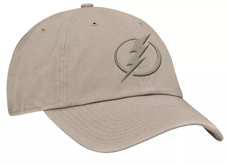 NHL Men's Tampa Bay Lightning Cream Unstructured Adjustable Hat