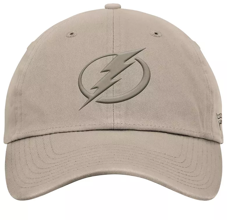 NHL Men's Tampa Bay Lightning Cream Unstructured Adjustable Hat