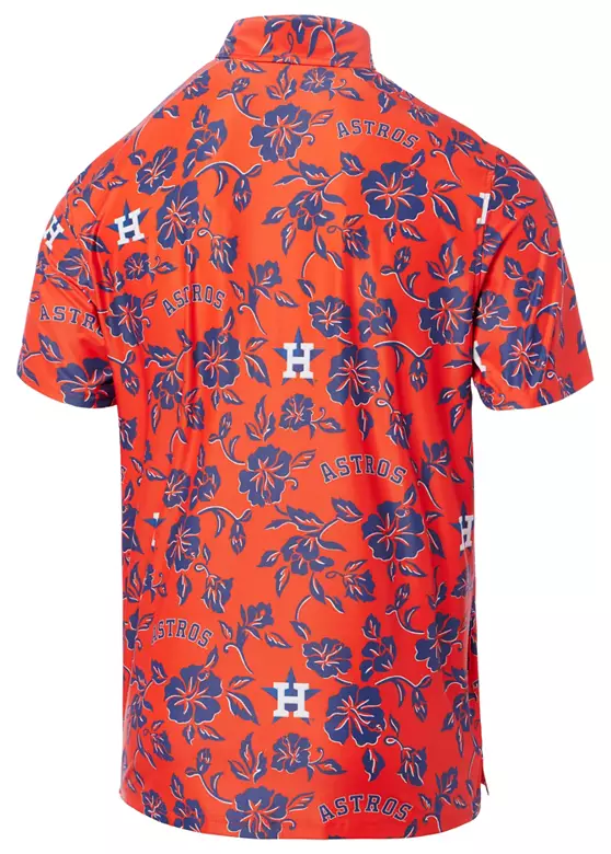 Reyn Spooner Adult Houston Astros Orange Pua Polo