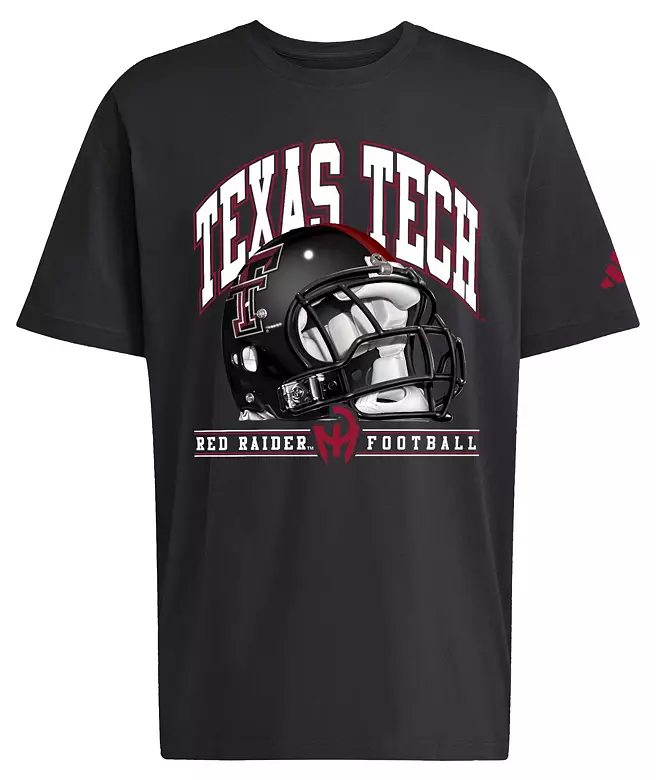 adidas Men's Texas Tech Red Raiders Black Football Refresh T-Shirt
